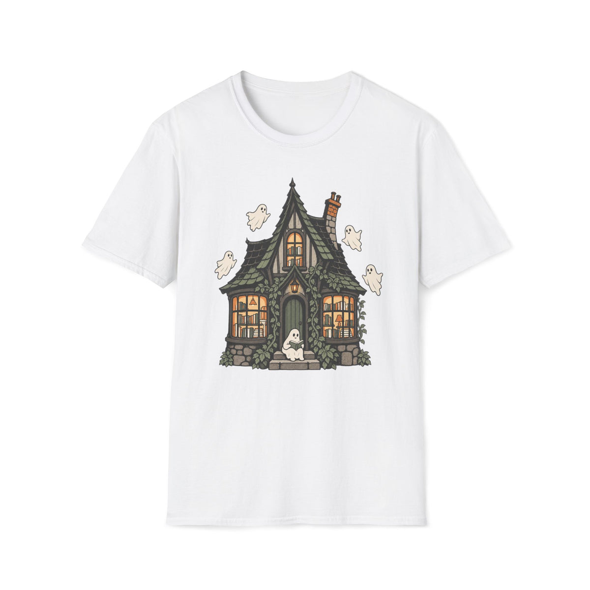 Haunted Library Cottage T-Shirt