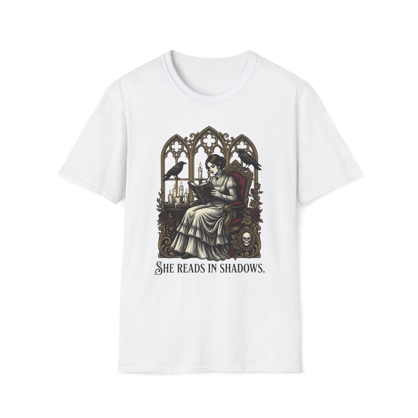 She Reads In Shadows T-Shirt