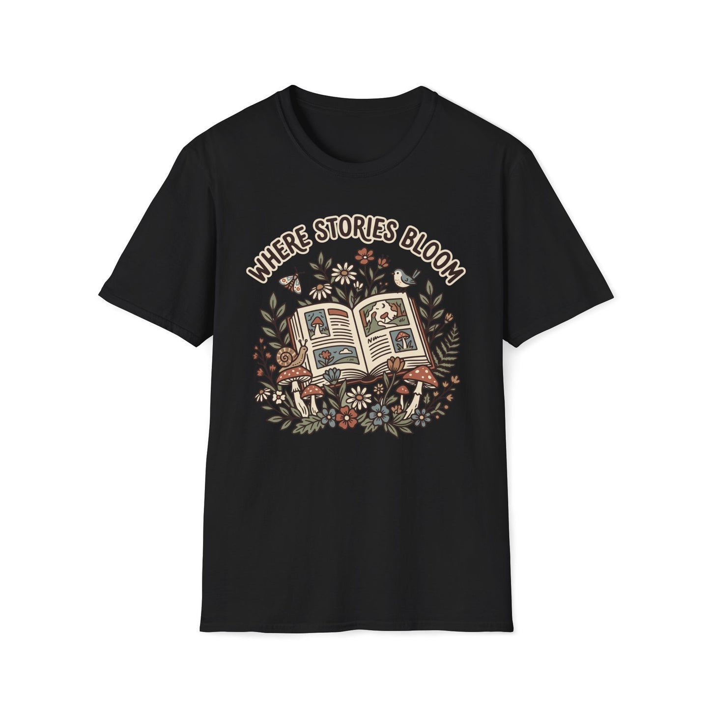 Where Stories Bloom T-Shirt