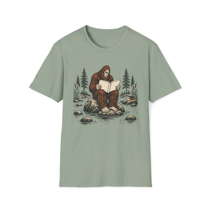 Bigfoot Reading T-Shirt