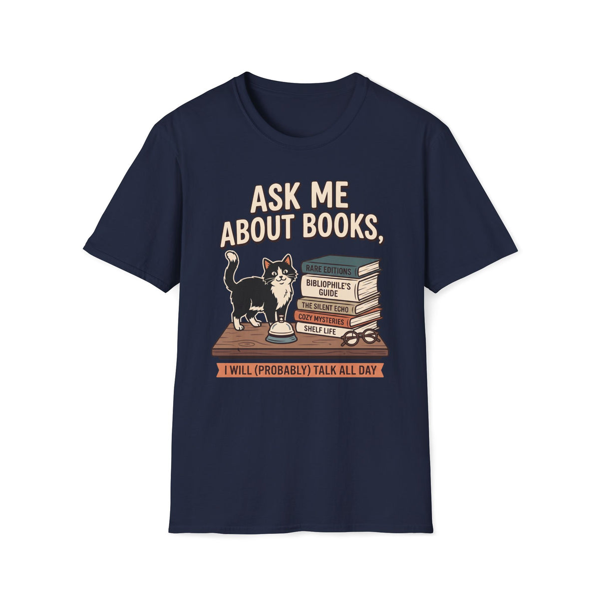 Ask Me About Books T-Shirt