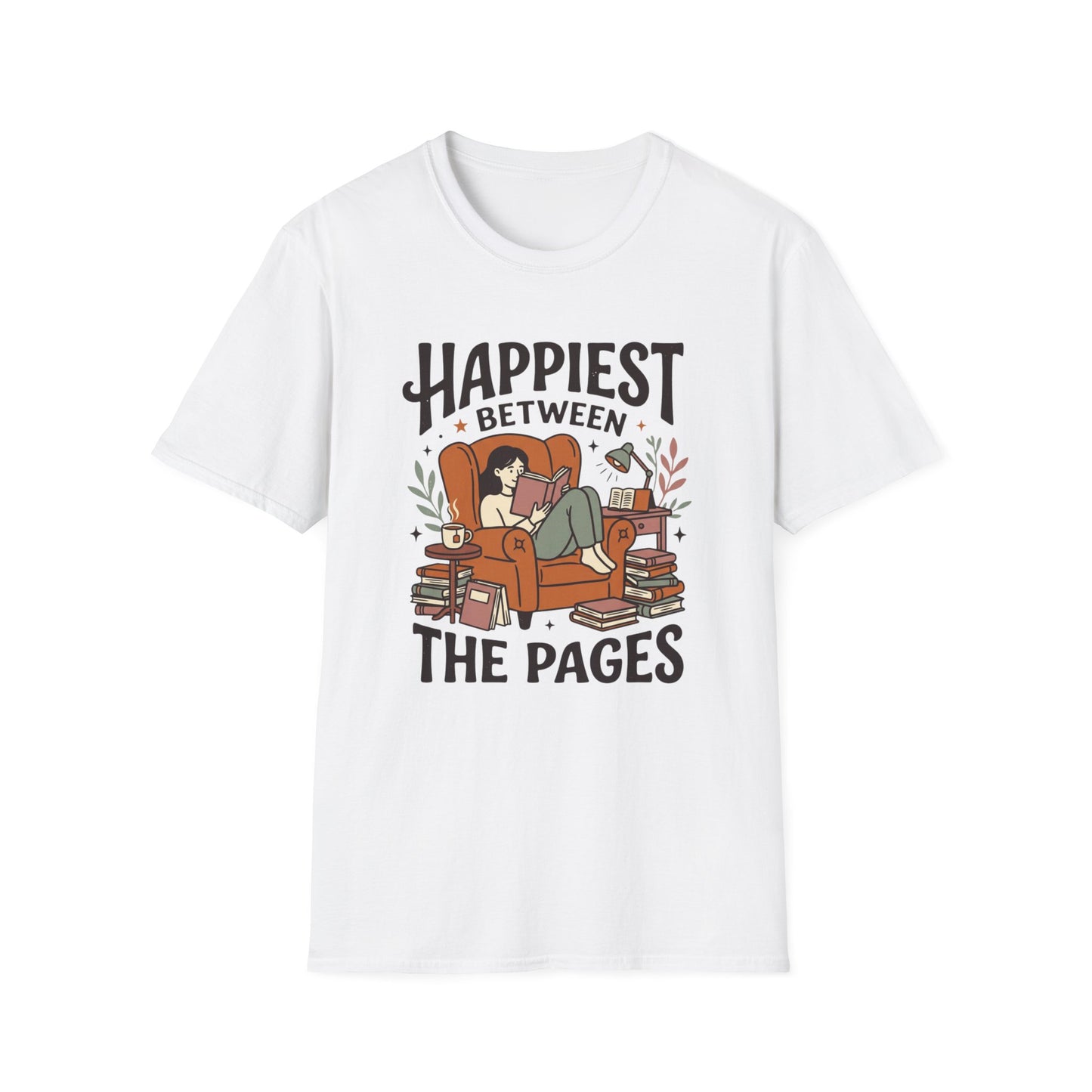 Happiest Between The Pages T- Shirt