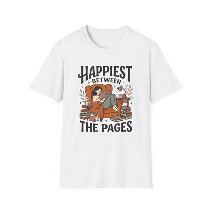 Happiest Between The Pages T- Shirt
