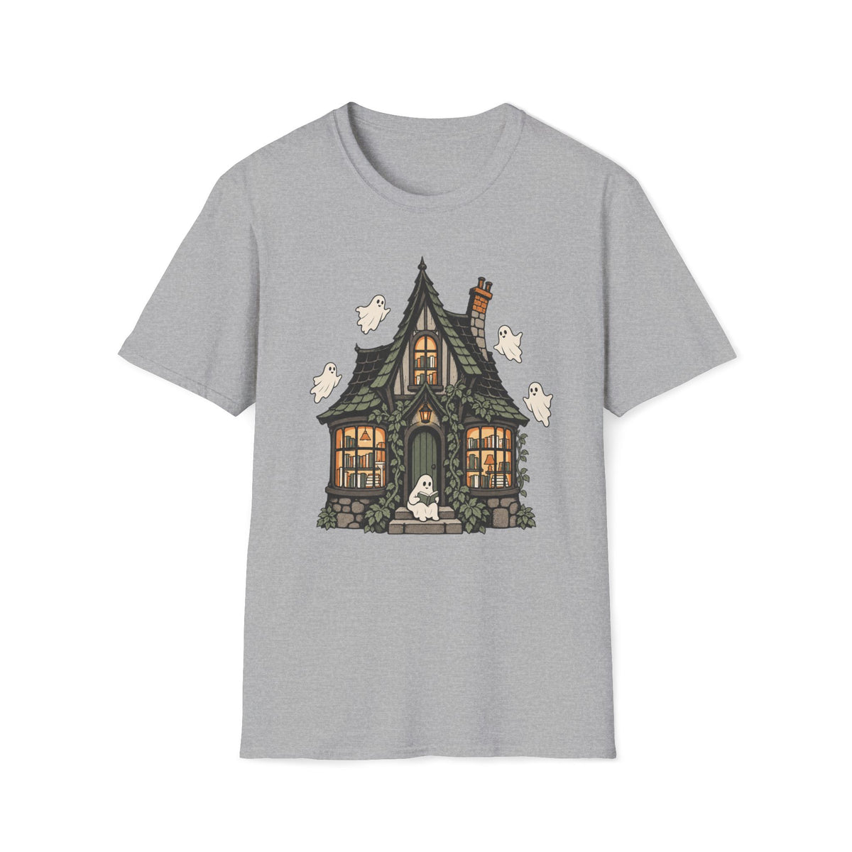 Haunted Library Cottage T-Shirt