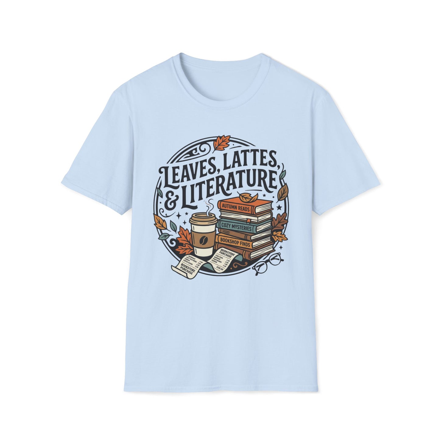 Leaves, Lattes & Literature T-Shirt