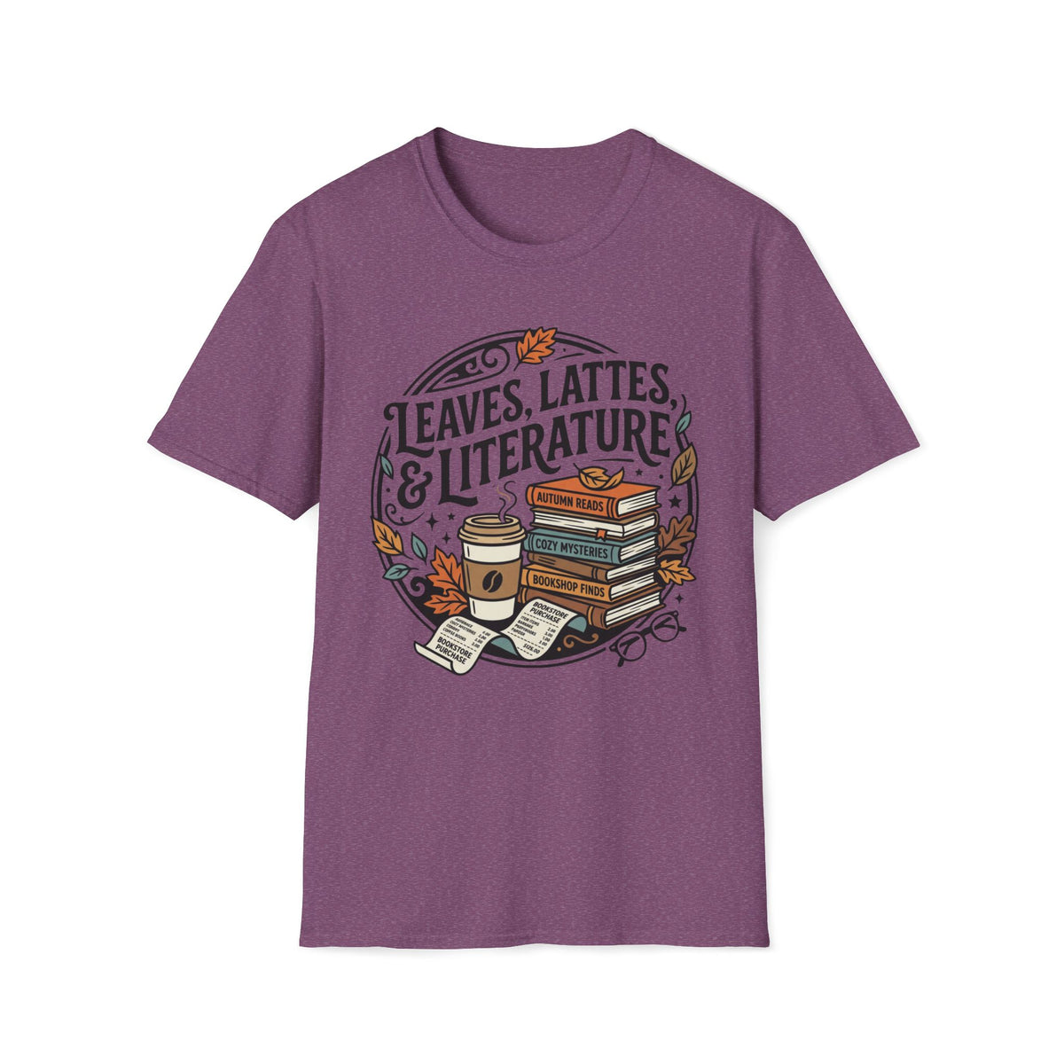 Leaves, Lattes & Literature T-Shirt