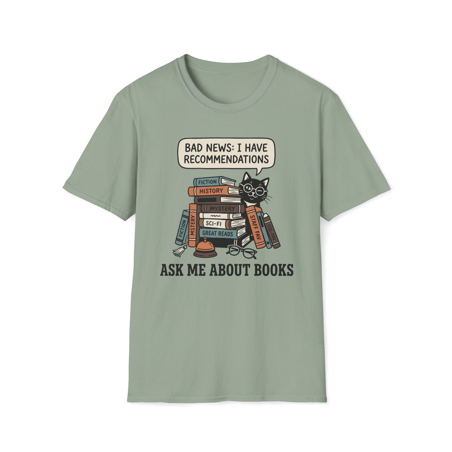 Ask Me About Books T-Shirt