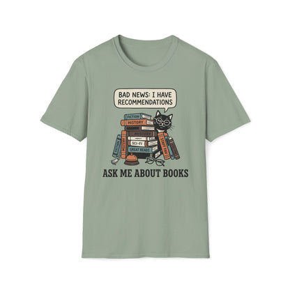 Ask Me About Books T-Shirt