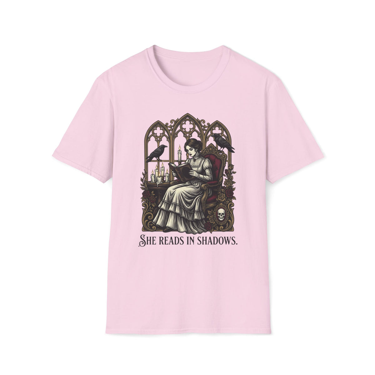 She Reads In Shadows T-Shirt
