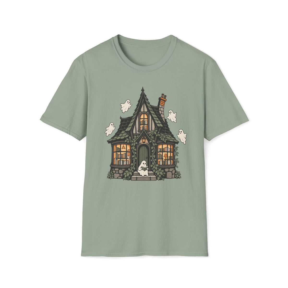 Haunted Library Cottage T-Shirt
