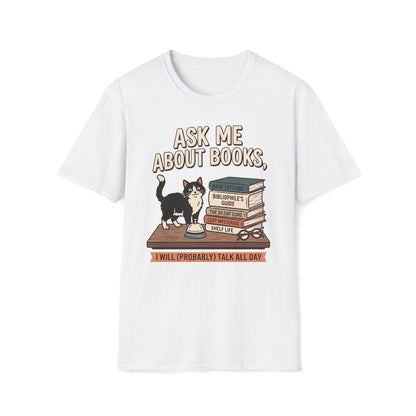 Ask Me About Books T-Shirt