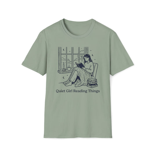 Quiet Girl Reading Things T-Shirt