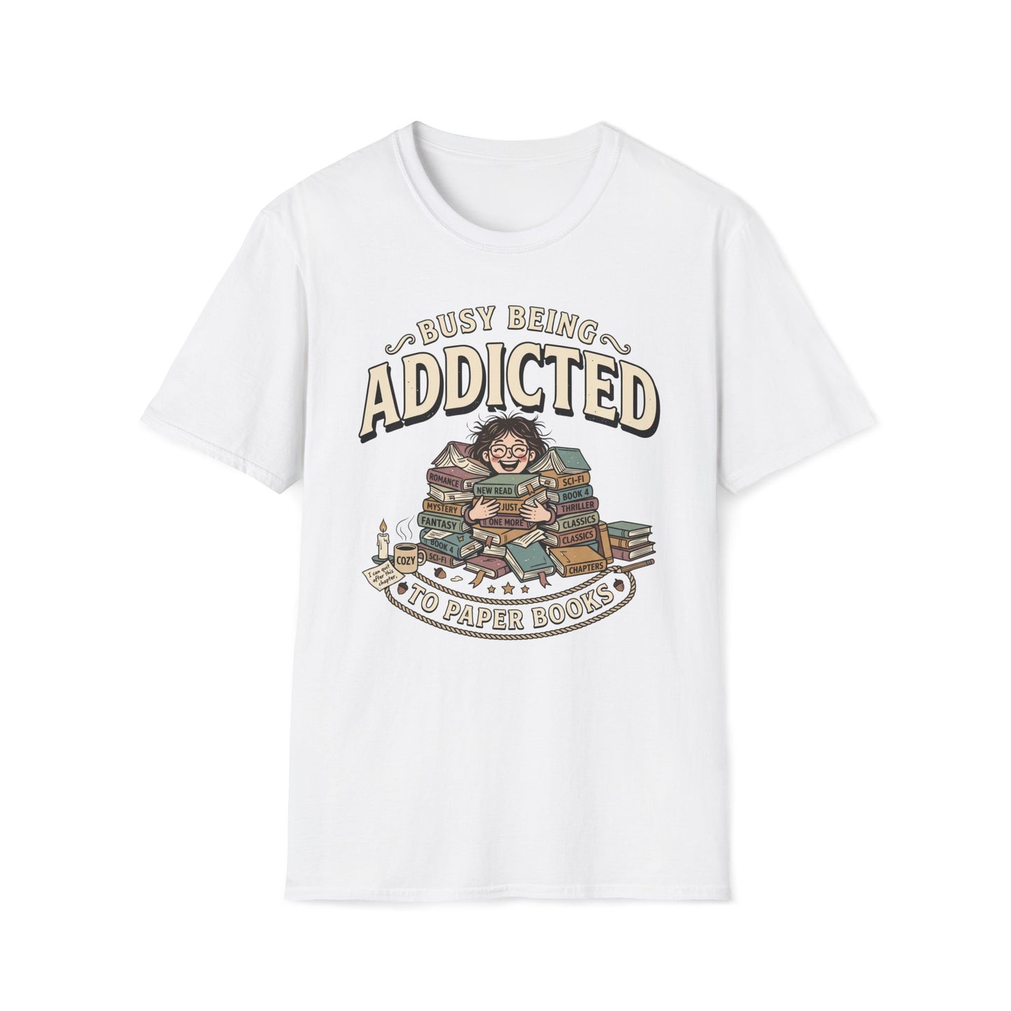 Addicted To Paper Books T-Shirt