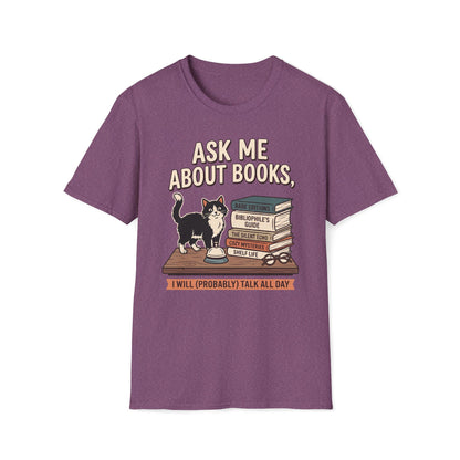 Ask Me About Books T-Shirt