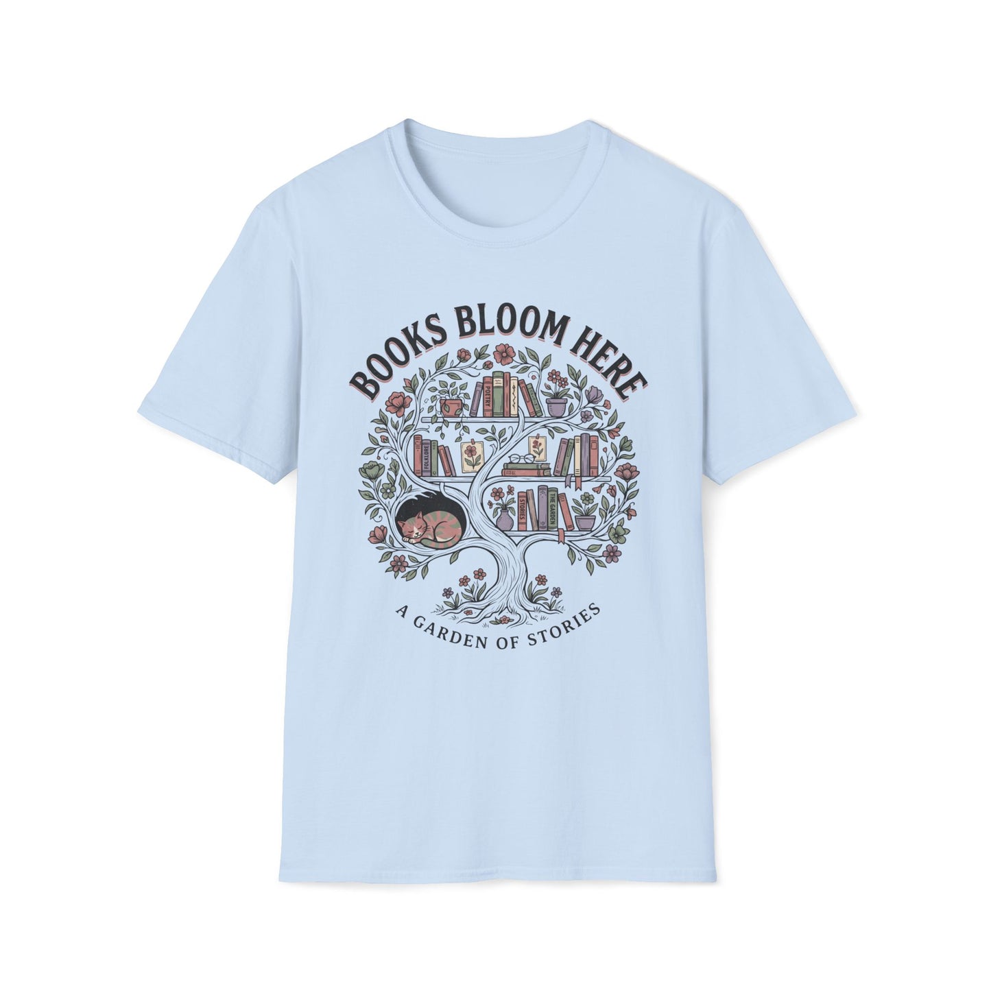 Books Bloom Here T-Shirt