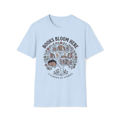 Books Bloom Here T-Shirt