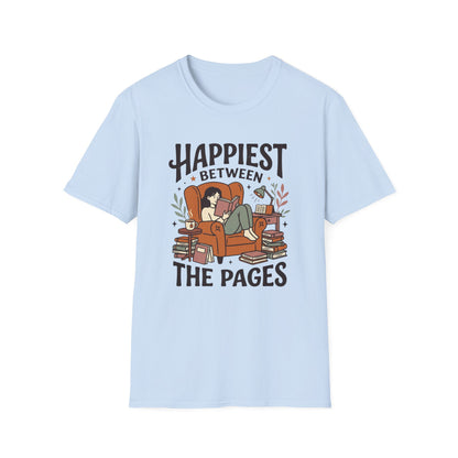 Happiest Between The Pages T- Shirt