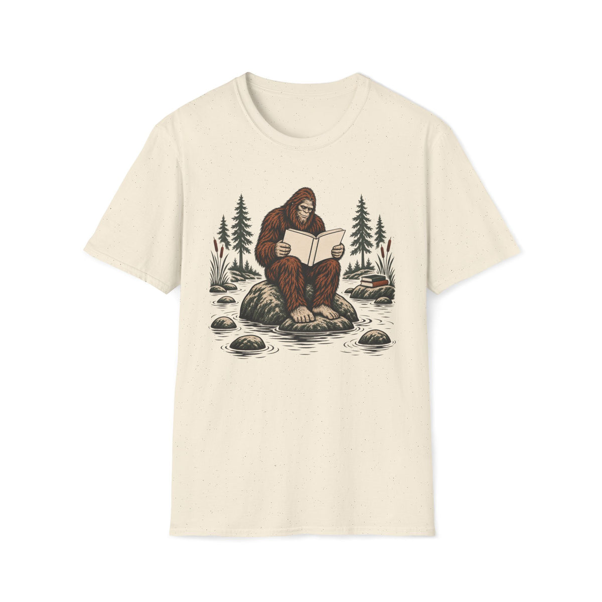 Bigfoot Reading T-Shirt