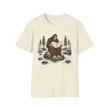 Bigfoot Reading T-Shirt