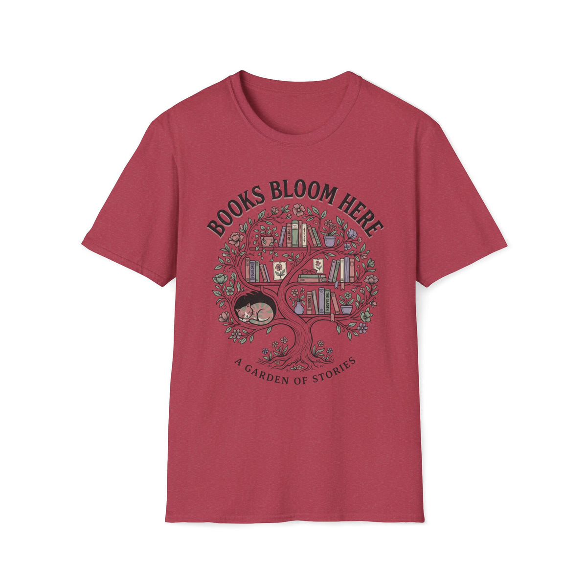 Books Bloom Here T-Shirt