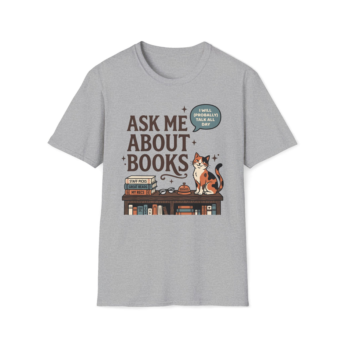 Ask Me About Books T-Shirt