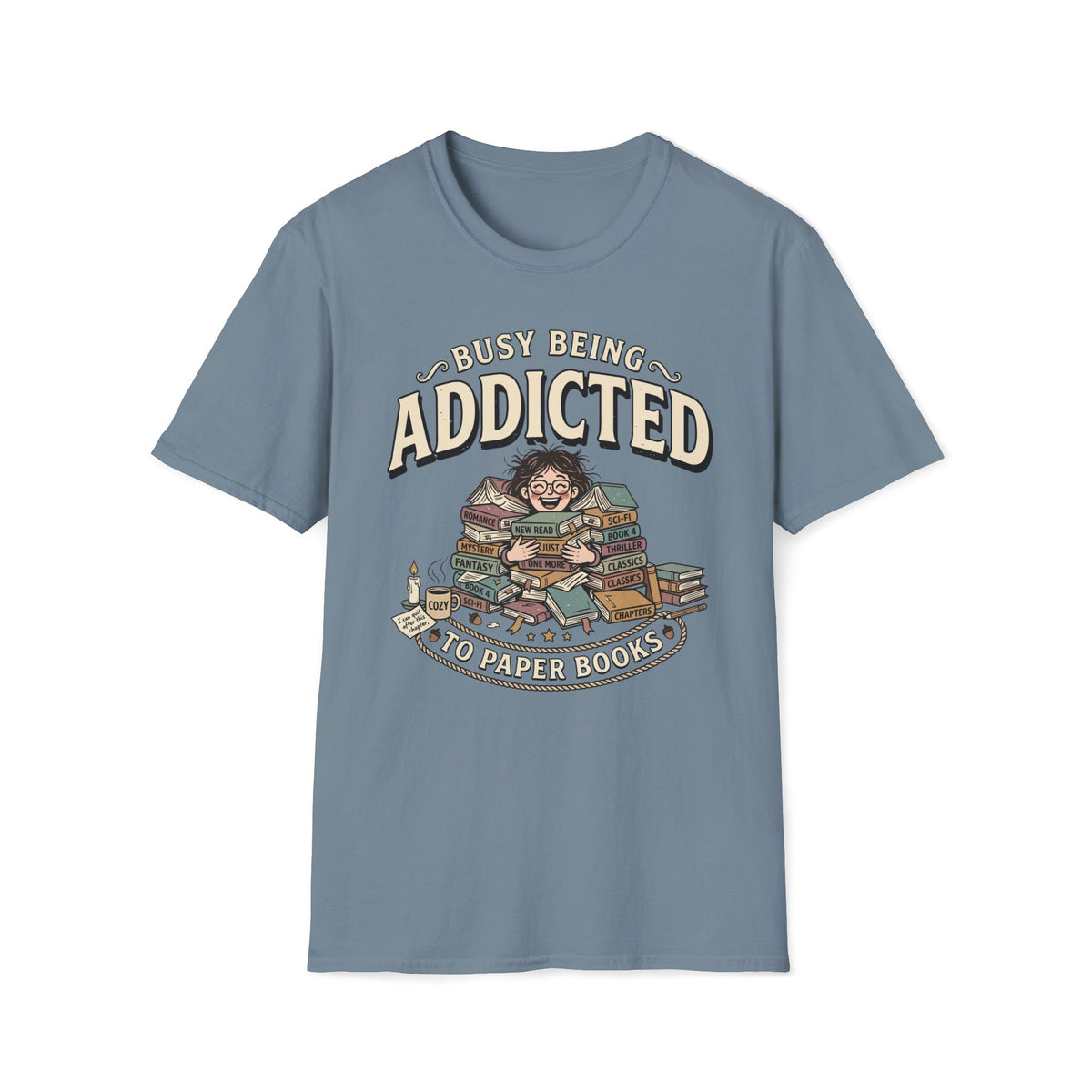 Addicted To Paper Books T-Shirt