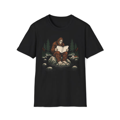 Bigfoot Reading T-Shirt