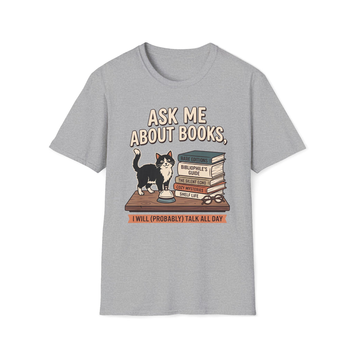 Ask Me About Books T-Shirt
