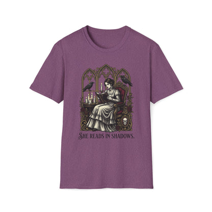 She Reads In Shadows T-Shirt