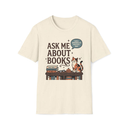Ask Me About Books T-Shirt