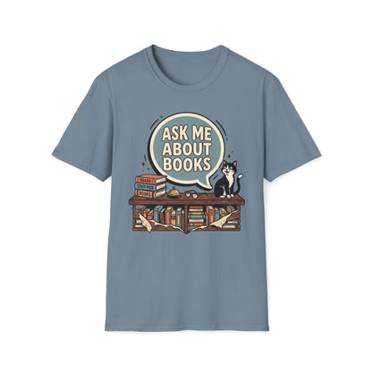 Ask Me About Books T-Shirt