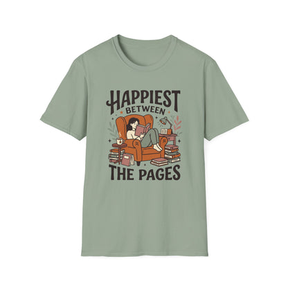 Happiest Between The Pages T- Shirt