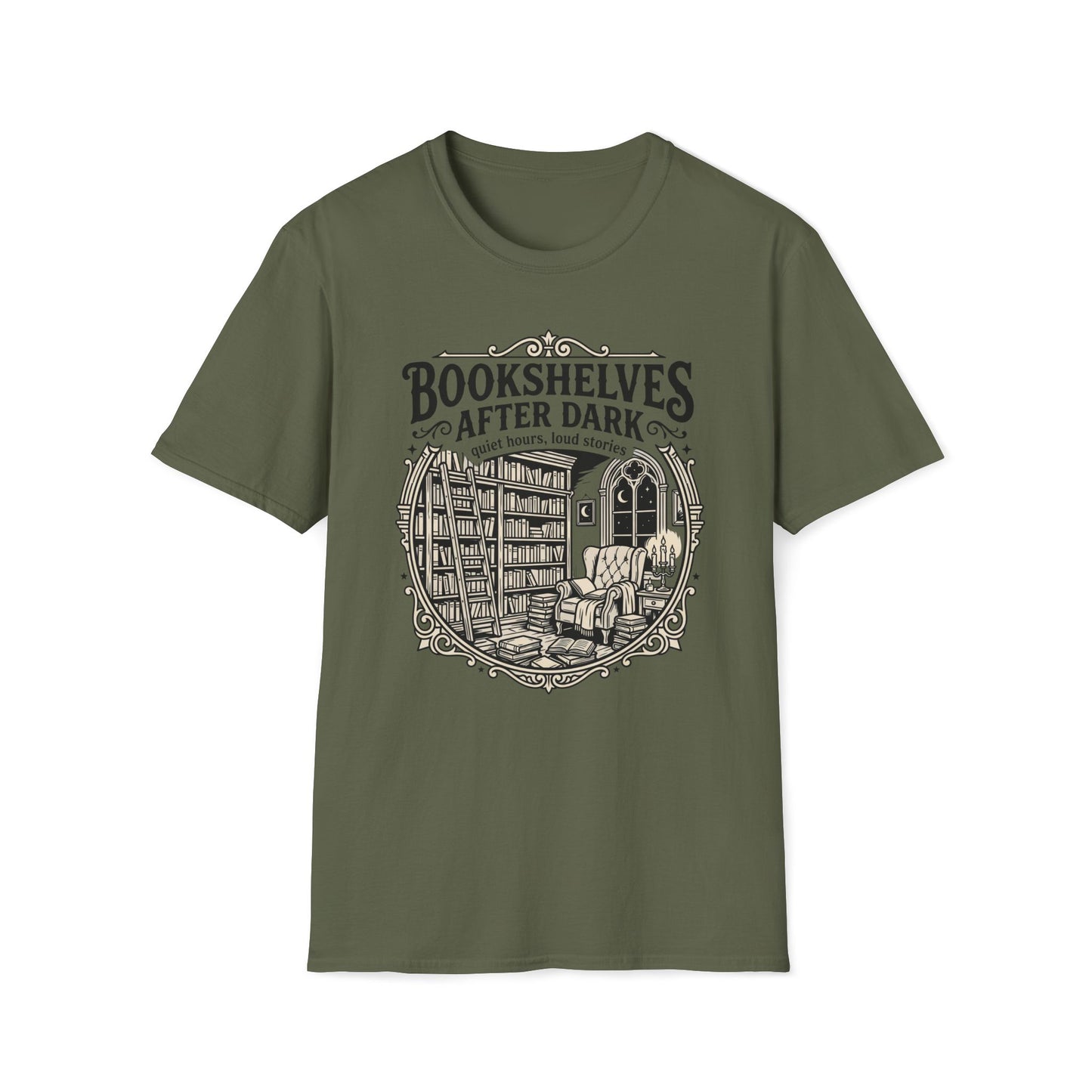 Bookshelves After Dark T-Shirt