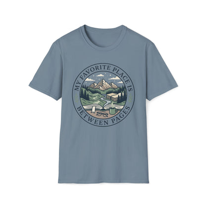 My Favorite Place Is Between Pages T-Shirt