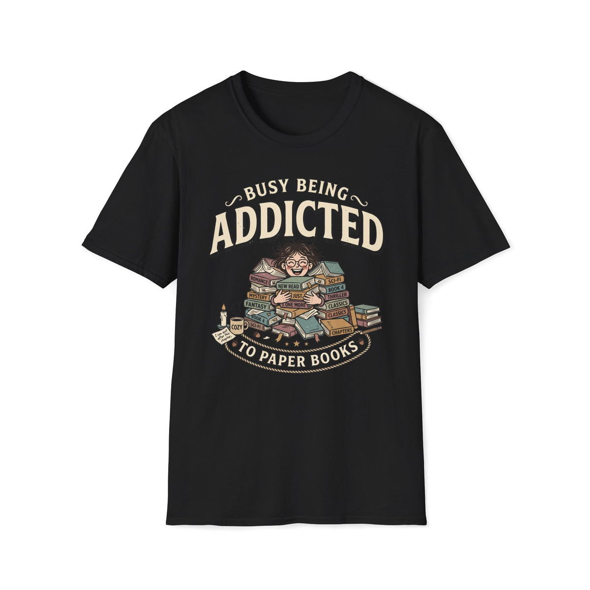 Addicted To Paper Books T-Shirt