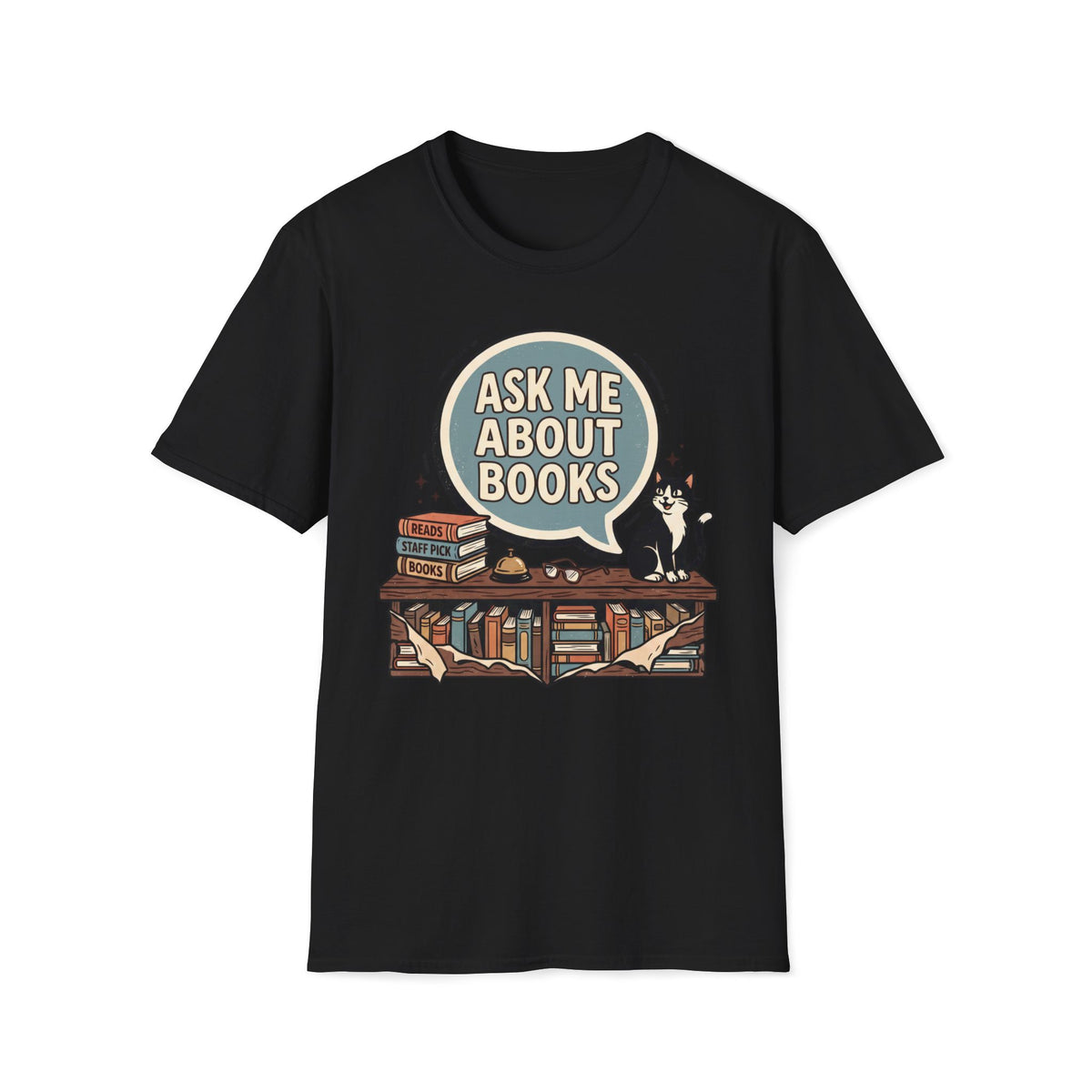 Ask Me About Books T-Shirt