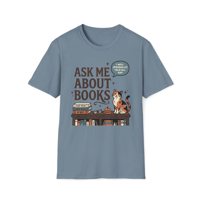 Ask Me About Books T-Shirt