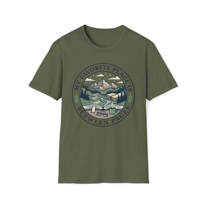 My Favorite Place Is Between Pages T-Shirt