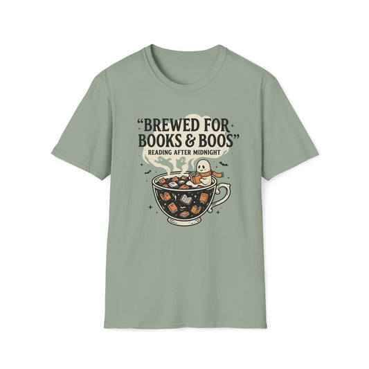 Brewed For Books & Boos T-Shirt