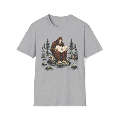 Bigfoot Reading T-Shirt