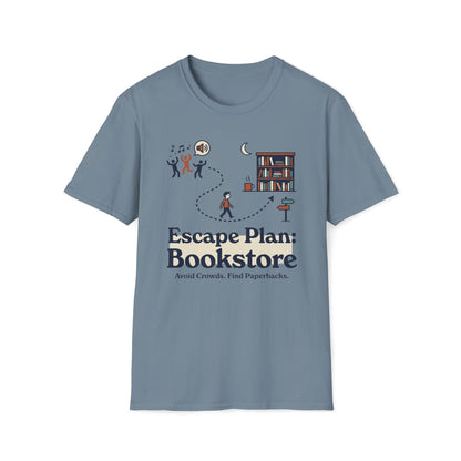 Escape Plan Bookstore T-Shirt